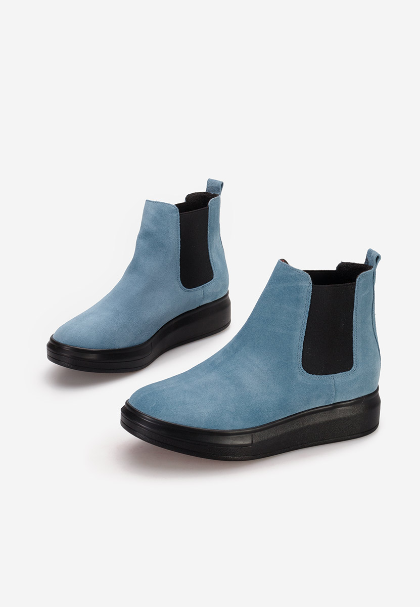 Stivaletti in pelle Oleira V2 blu