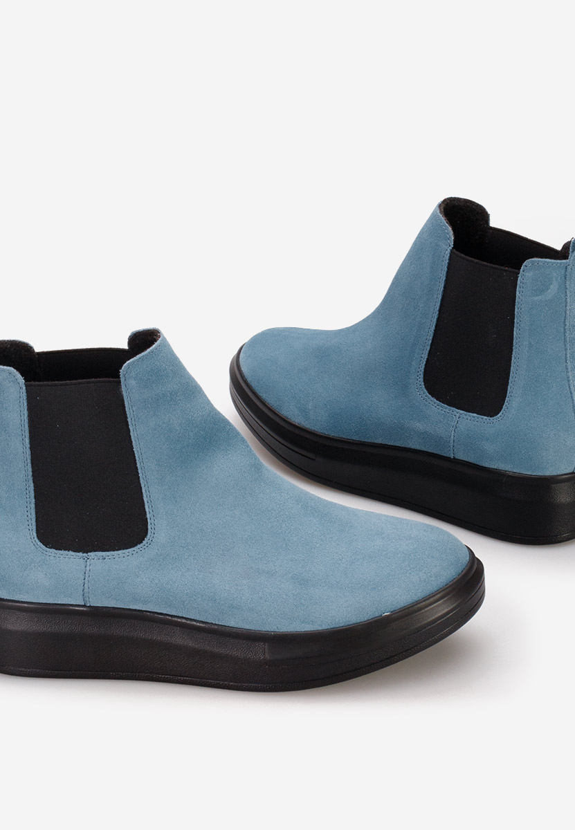 Stivaletti in pelle Oleira V2 blu
