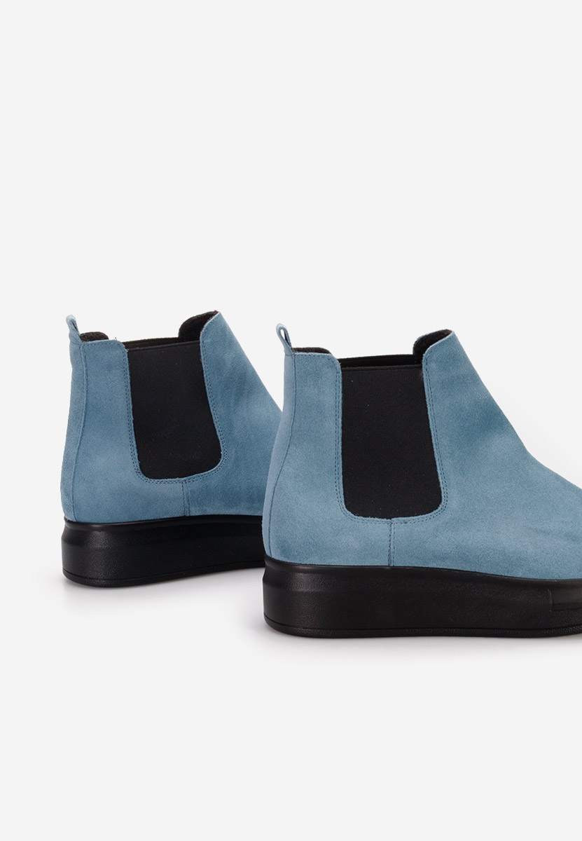 Stivaletti in pelle Oleira V2 blu