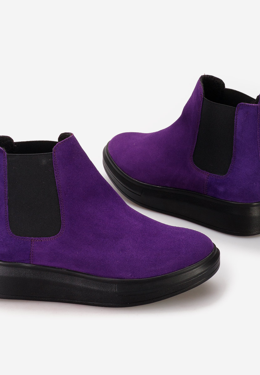 Stivaletti in pelle Oleira V2 viola
