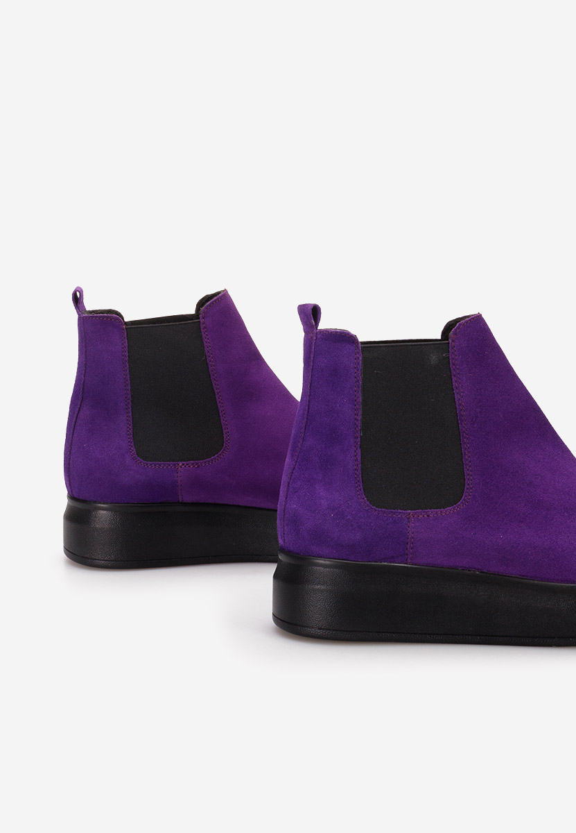 Stivaletti in pelle Oleira V2 viola