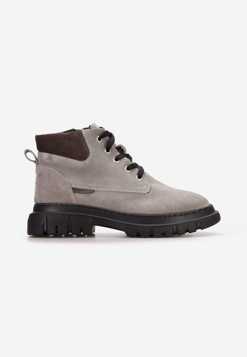 Stivaletti in pelle Aiqua grigio