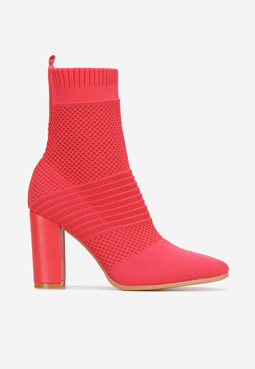 Tronchetti con tacco largo Doriane fucsia