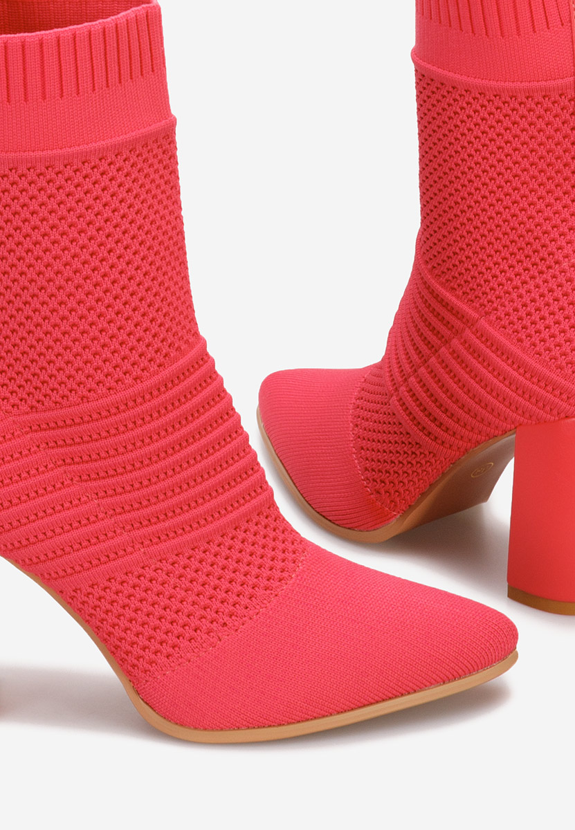 Tronchetti con tacco largo Doriane fucsia