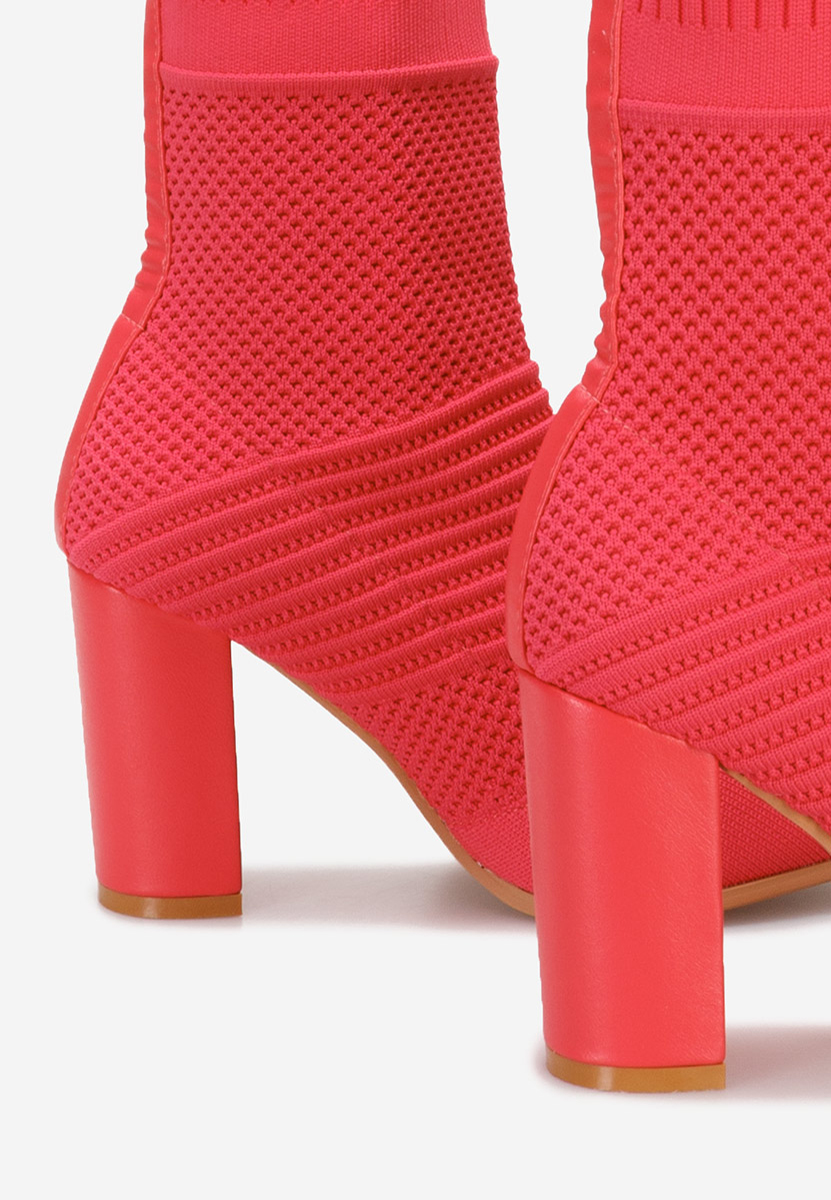 Tronchetti con tacco largo Doriane fucsia