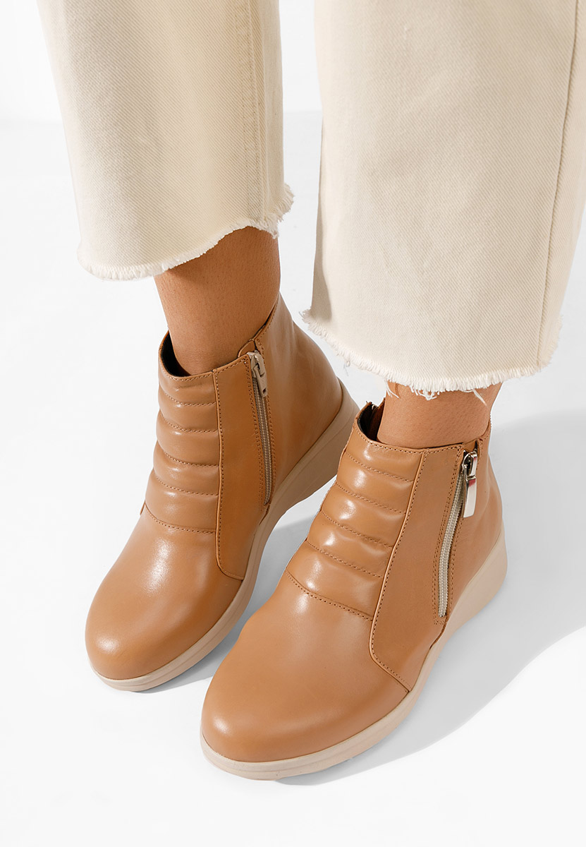 Stivaletti in pelle Soralia V2 cachi