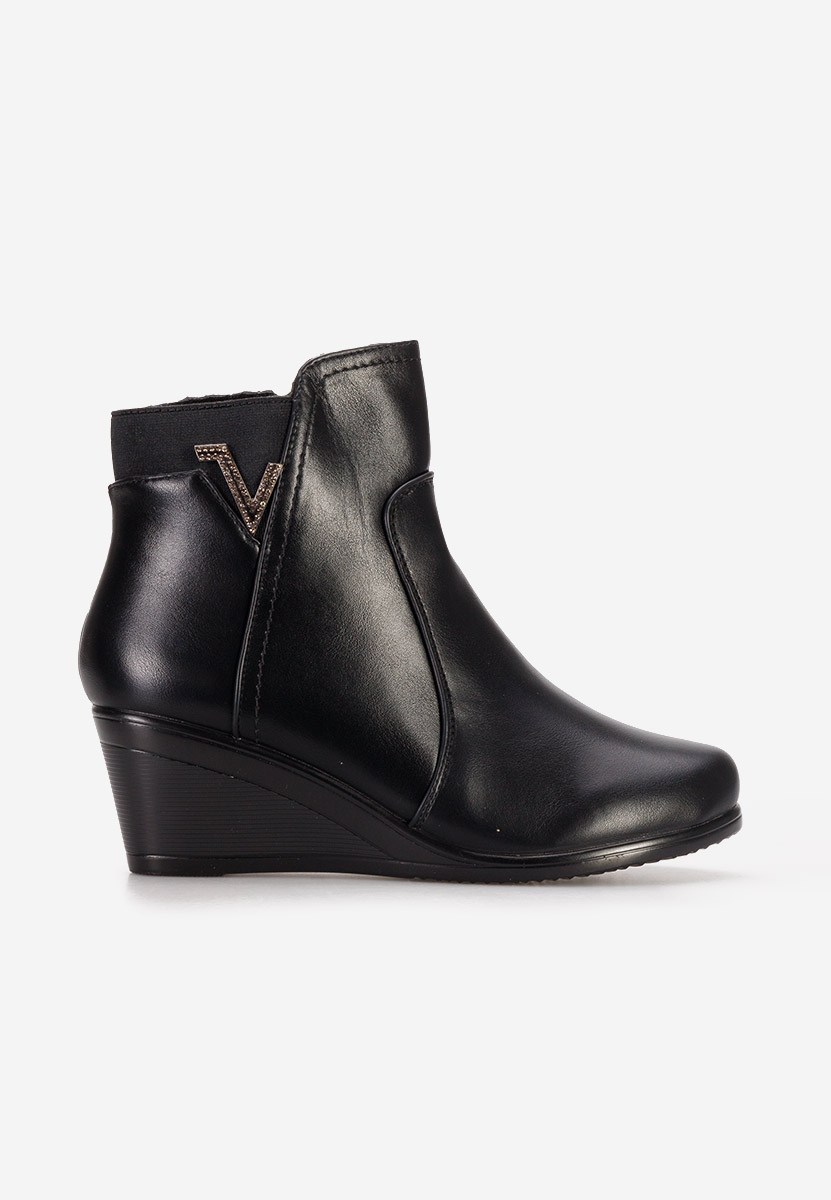 Tronchetti con zeppa Siloria V3 nero