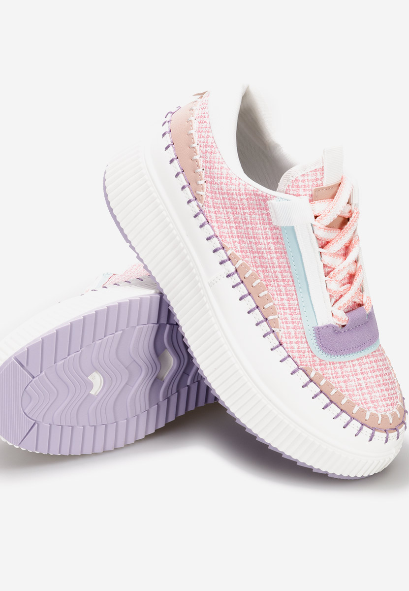 Sneakers con plateau Tenerife rosa Sneakers con plateau Tenerife rosa
