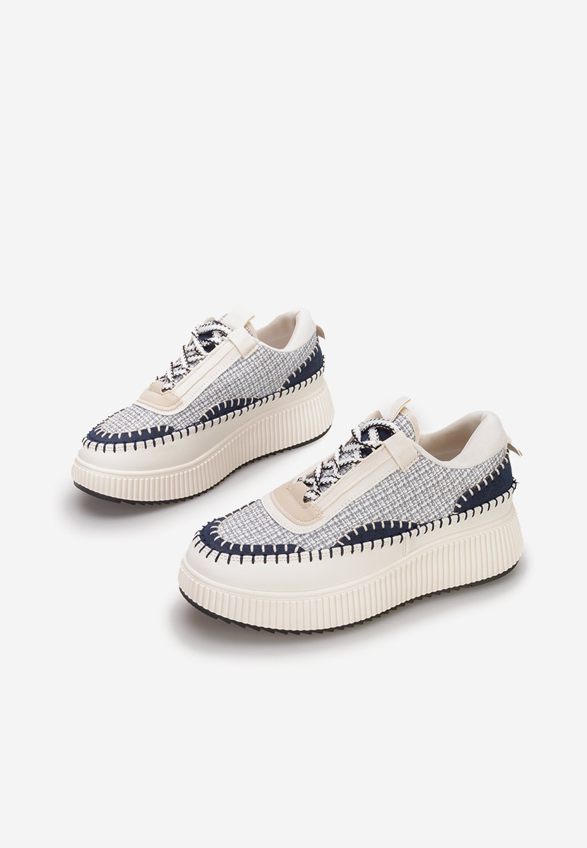 Sneakers con plateau Tenerife grigio Sneakers con plateau Tenerife grigio