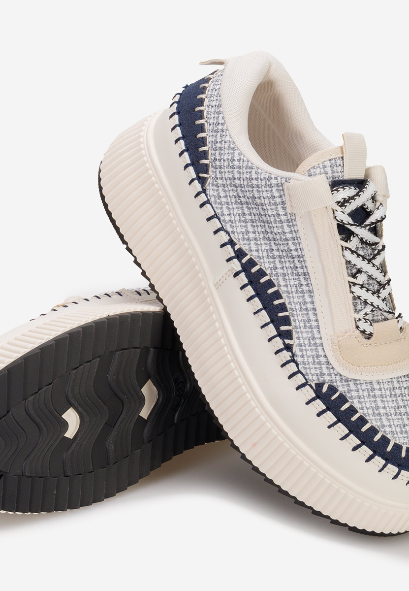 Sneakers con plateau Tenerife grigio Sneakers con plateau Tenerife grigio