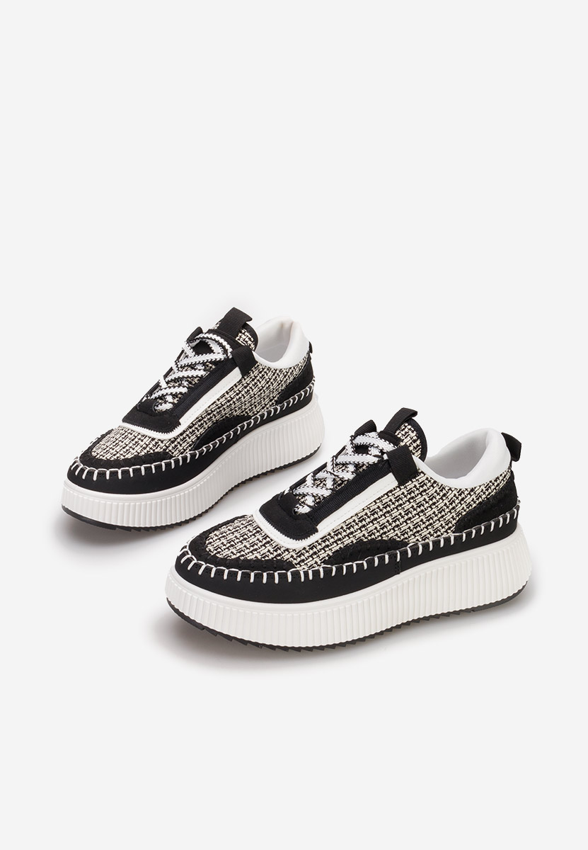 Sneakers con plateau Tenerife nero Sneakers con plateau Tenerife nero