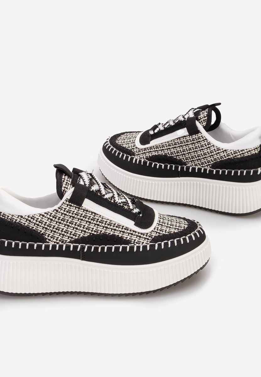 Sneakers con plateau Tenerife nero Sneakers con plateau Tenerife nero