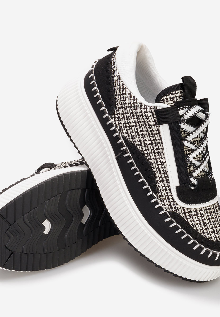 Sneakers con plateau Tenerife nero Sneakers con plateau Tenerife nero