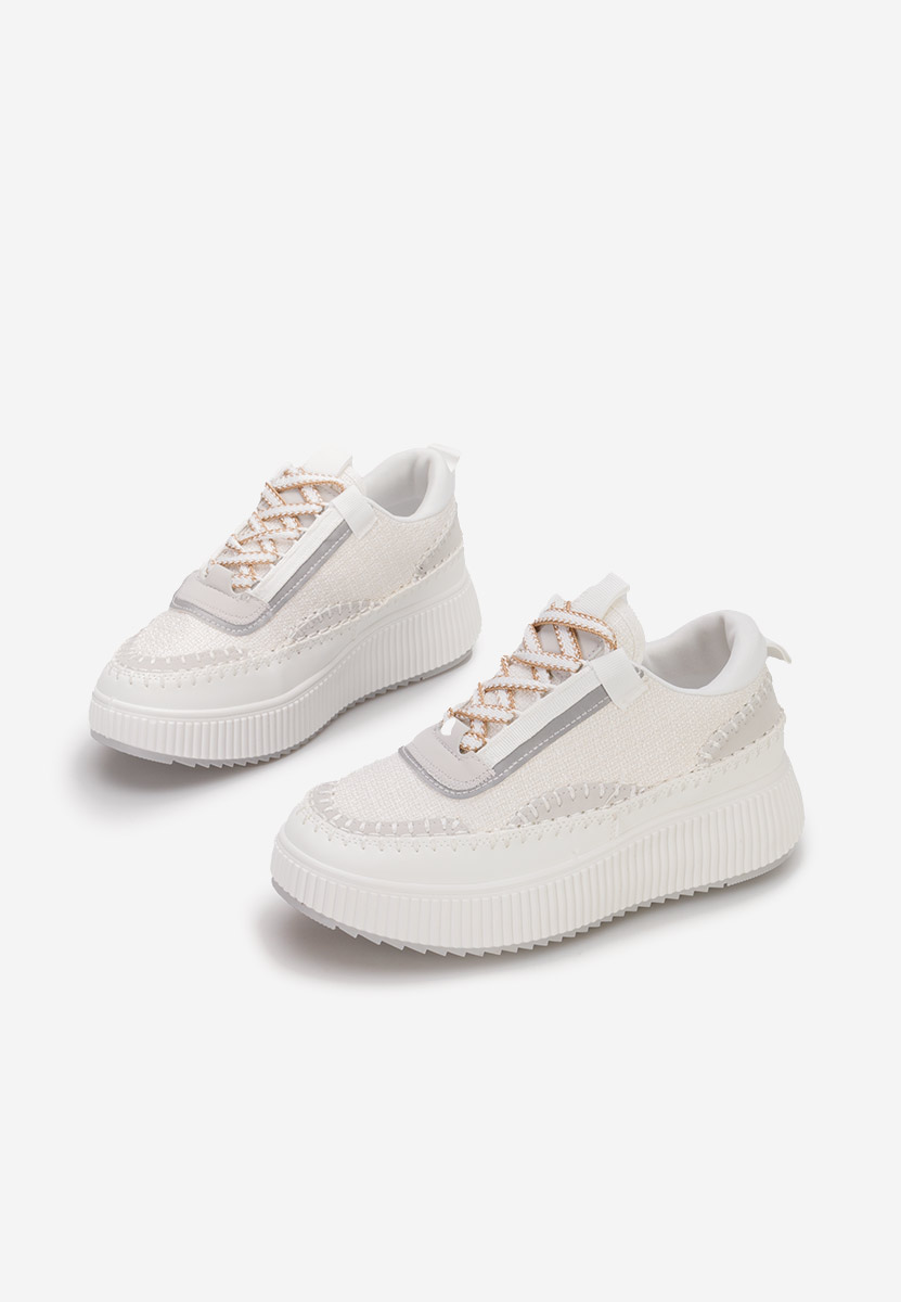 Sneakers con plateau Tenerife bianchi Sneakers con plateau Tenerife bianchi