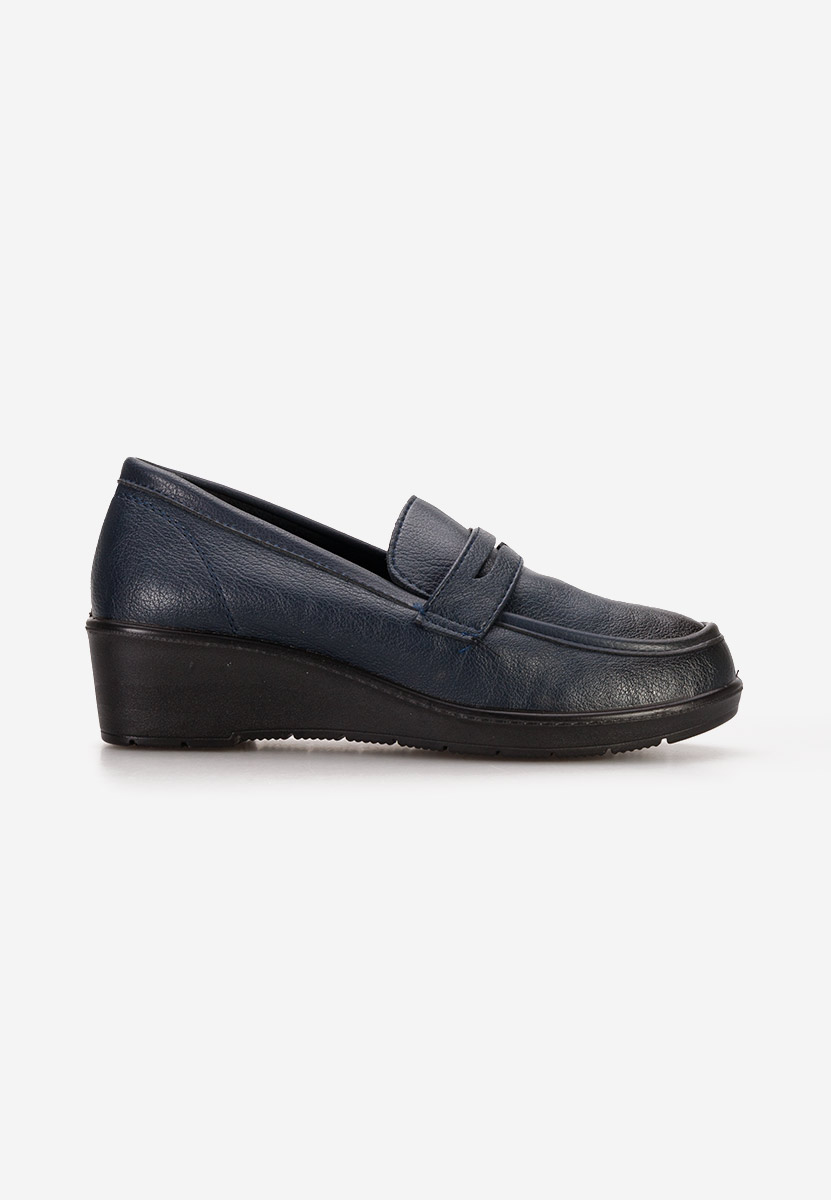 Mocassini donna platform Zeia Blu marine