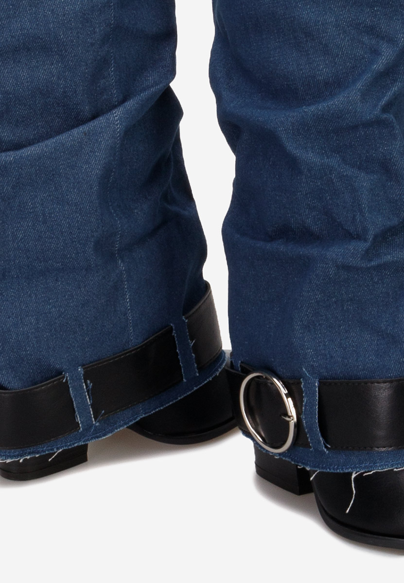 Stivali con tacco Elisia denim