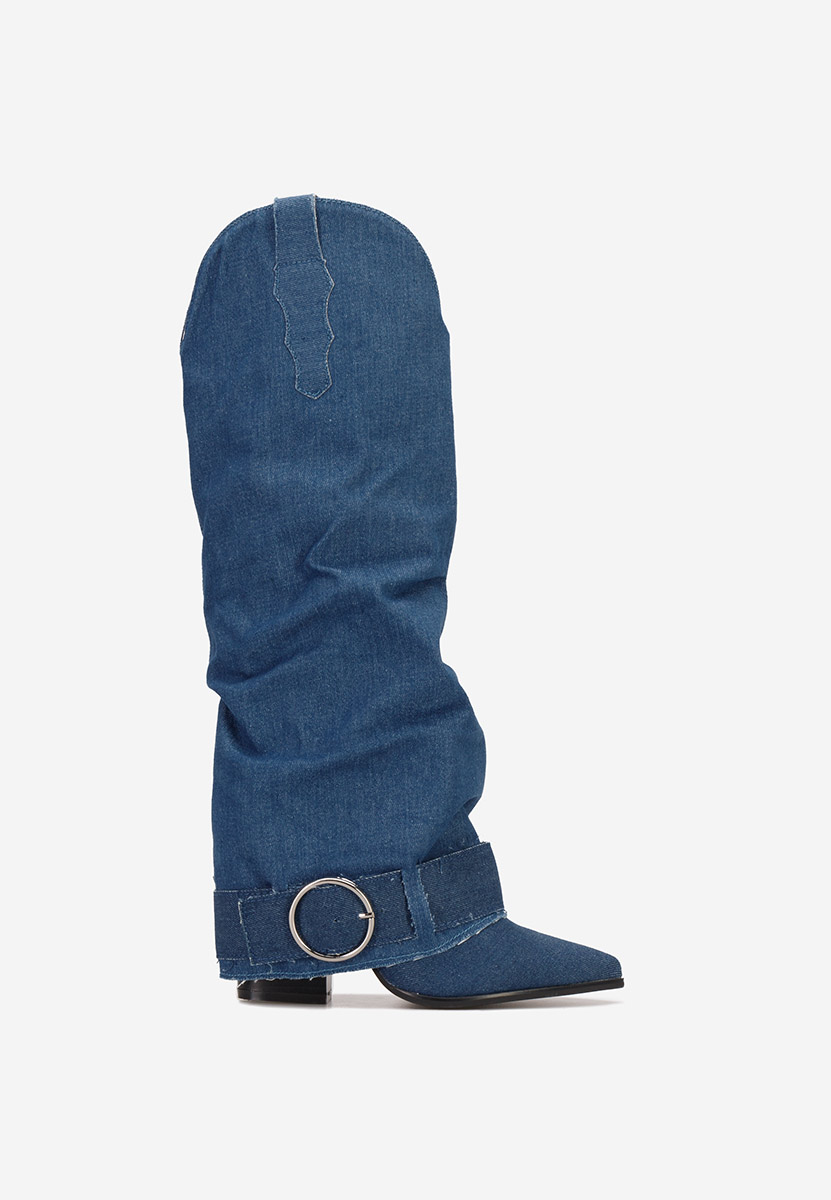 Stivali con tacco Elisia V2 denim