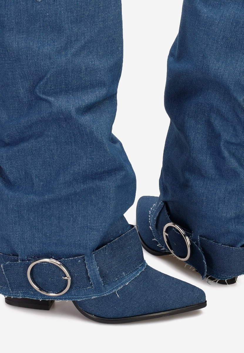 Stivali con tacco Elisia V2 denim