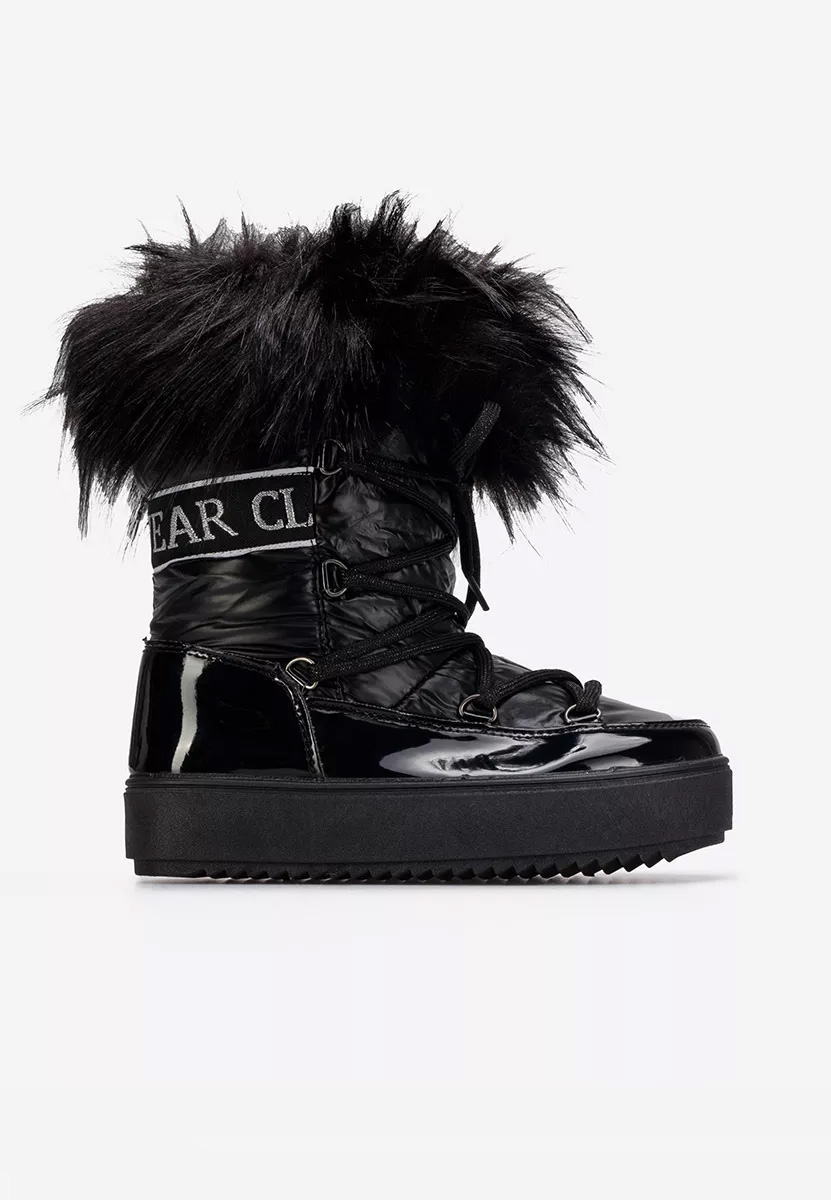 Stivali neve da ragazze Nero Linela V2