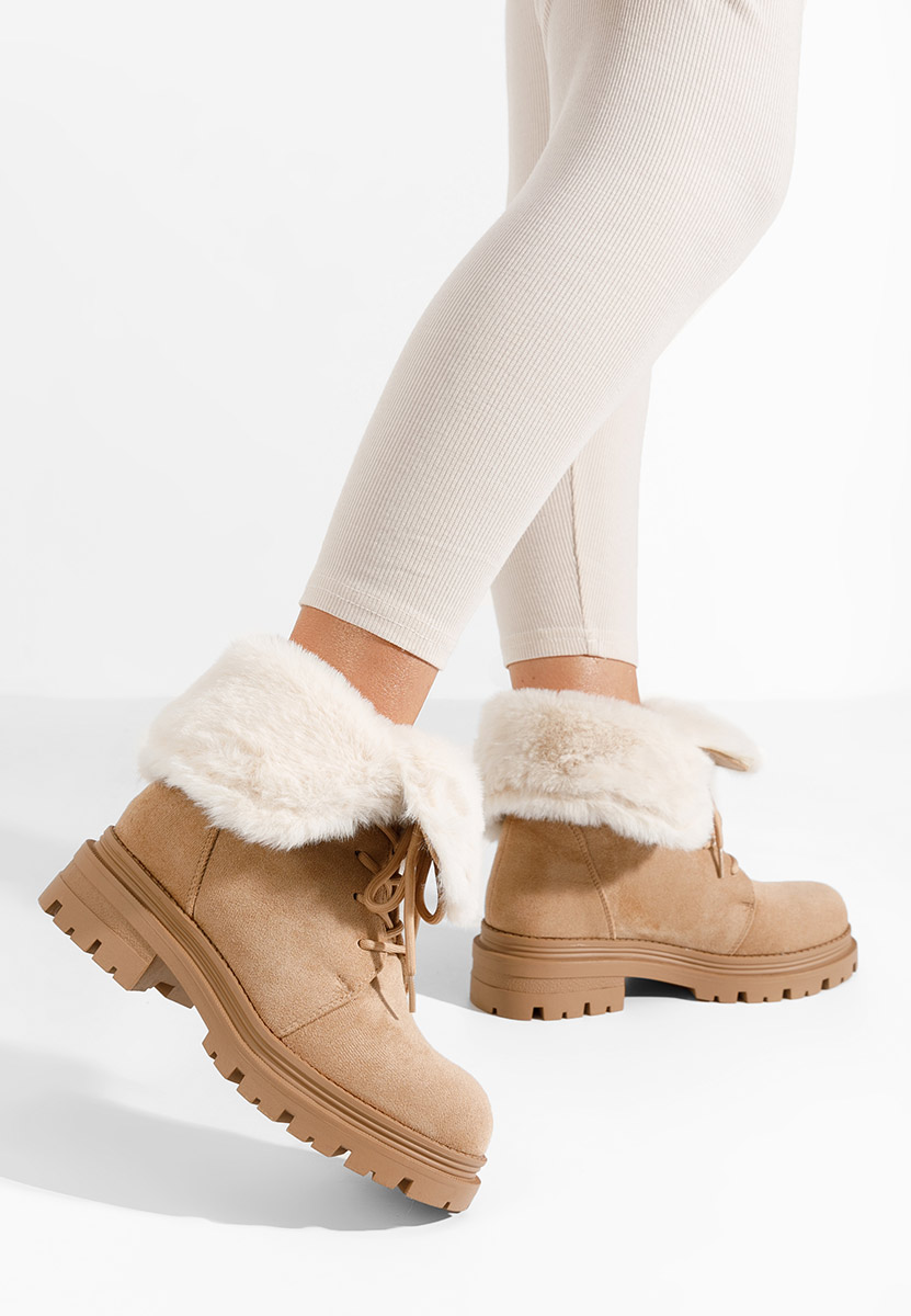 Stivaletti invernali donna Lolia beige