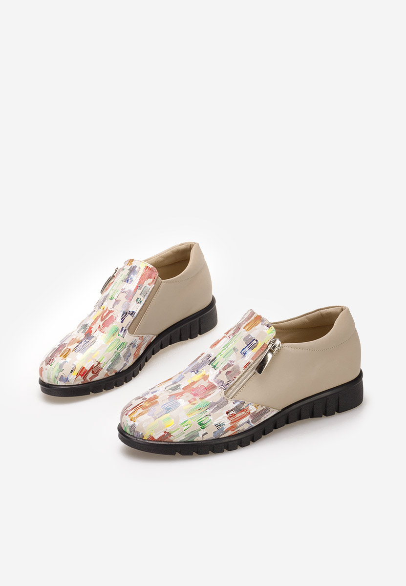 Scarpe basse donna pelle Isola Colorate