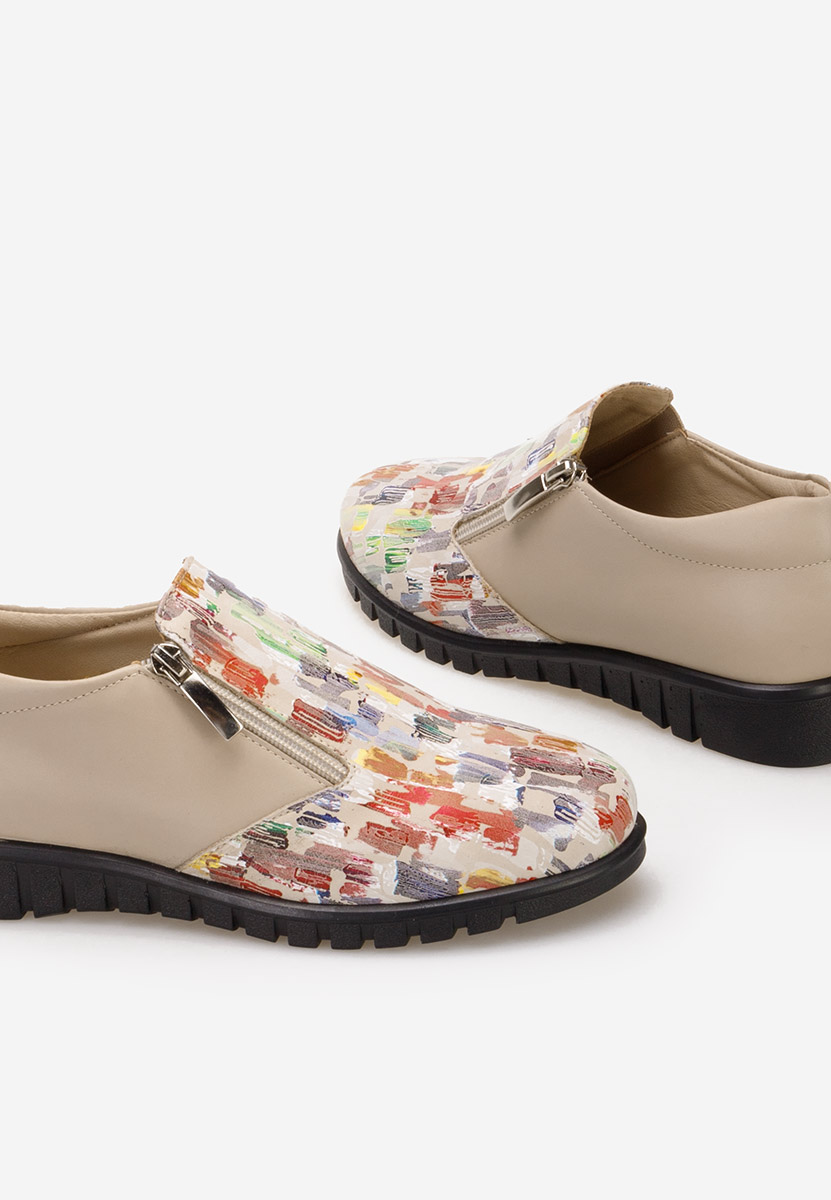 Scarpe basse donna pelle Isola Colorate