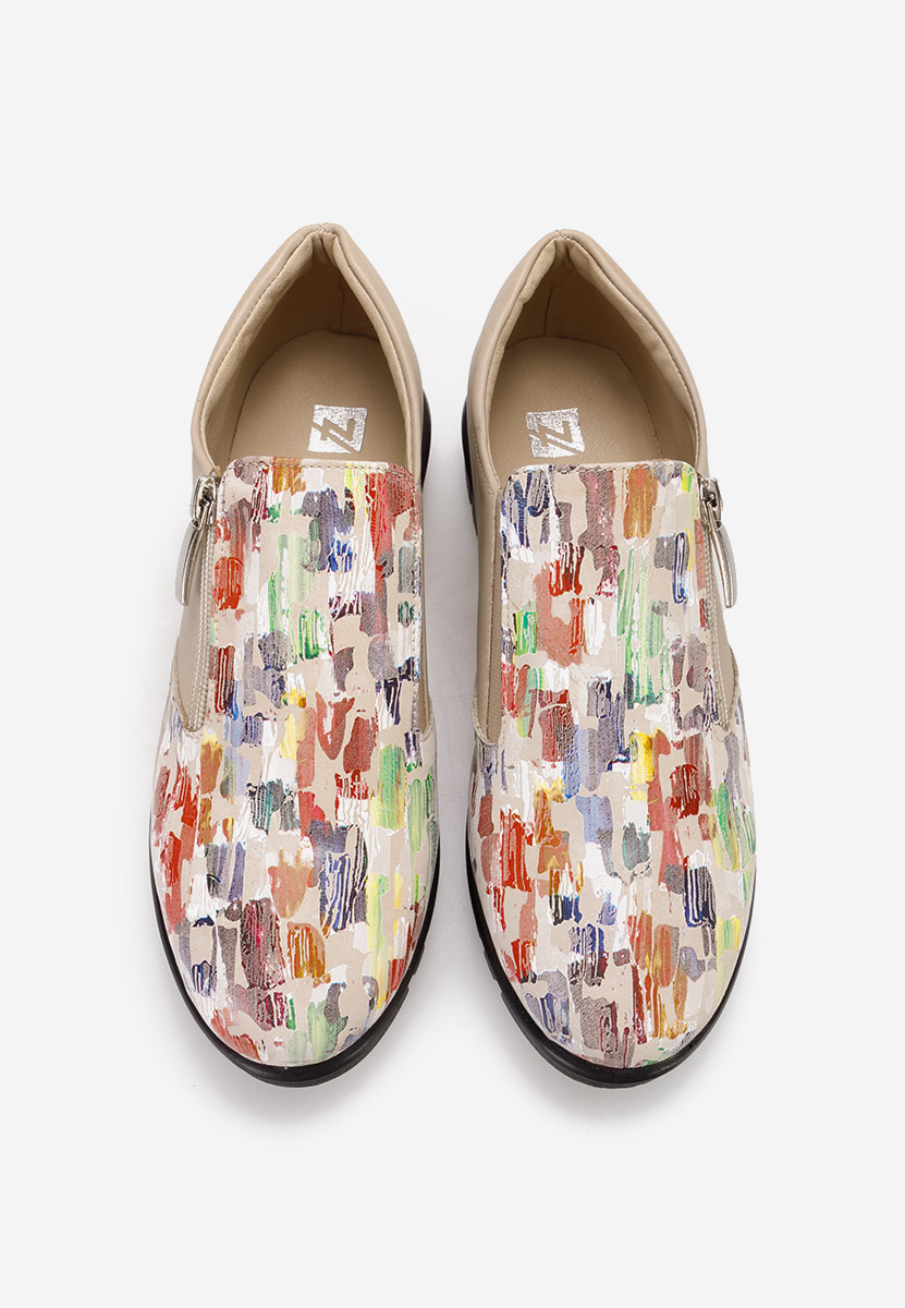 Scarpe basse donna pelle Isola Colorate