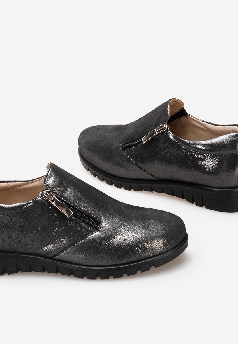 Scarpe basse donna pelle Isola Argento