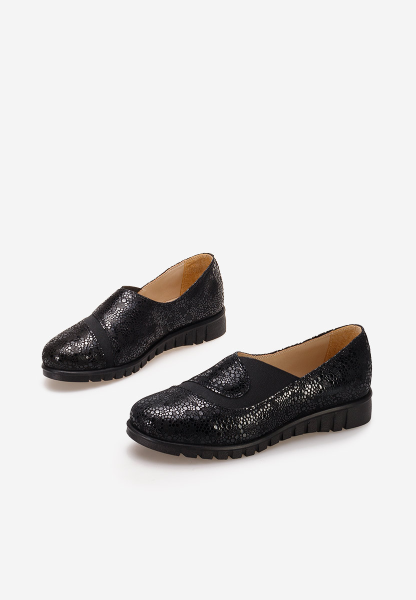 Scarpe basse donna pelle Janora V3 nero