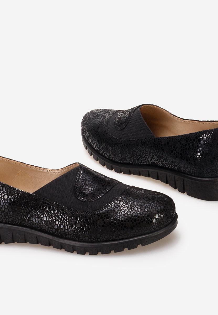 Scarpe basse donna pelle Janora V3 nero