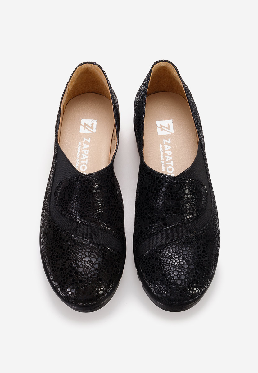 Scarpe basse donna pelle Janora V3 nero
