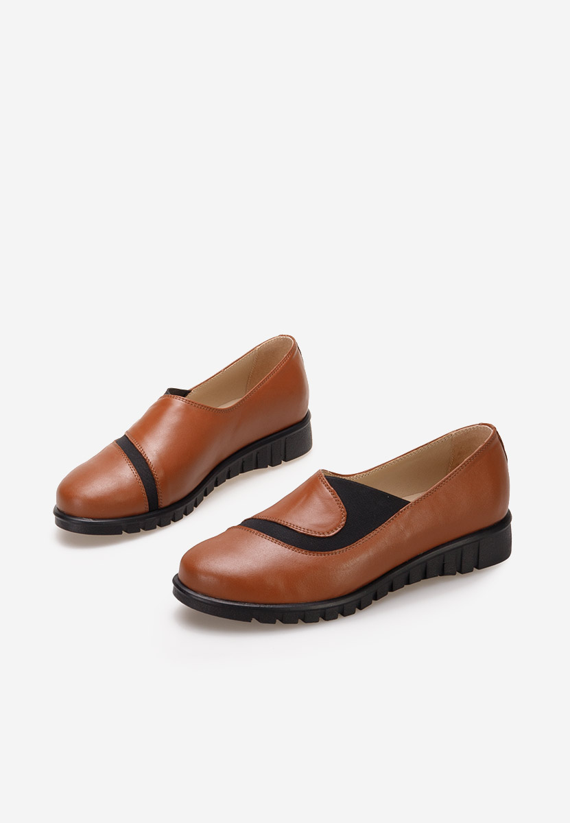 Scarpe basse donna pelle Janora camel