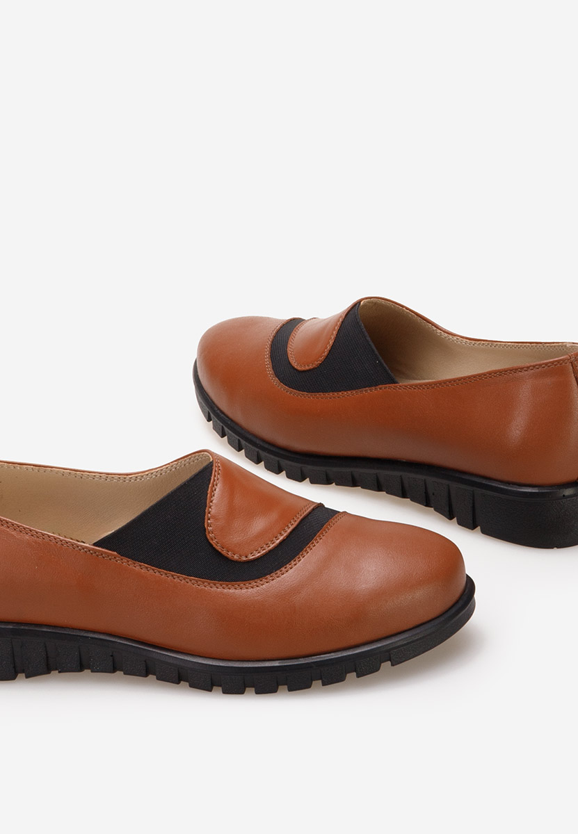 Scarpe basse donna pelle Janora camel