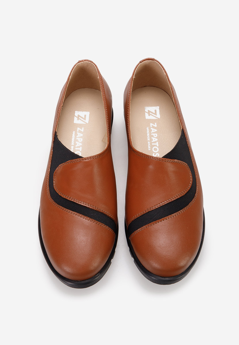 Scarpe basse donna pelle Janora camel