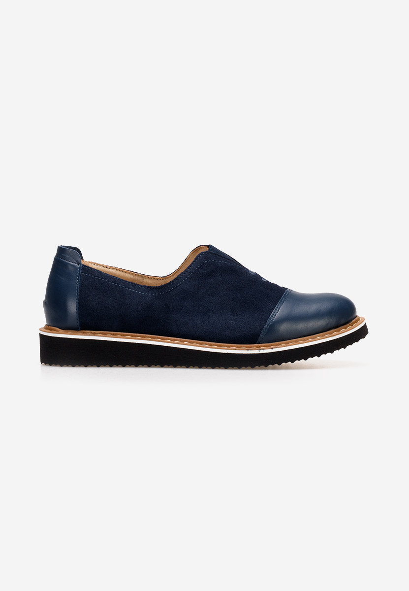 Scarpe basse donna pelle Ariva V2 Blu marine