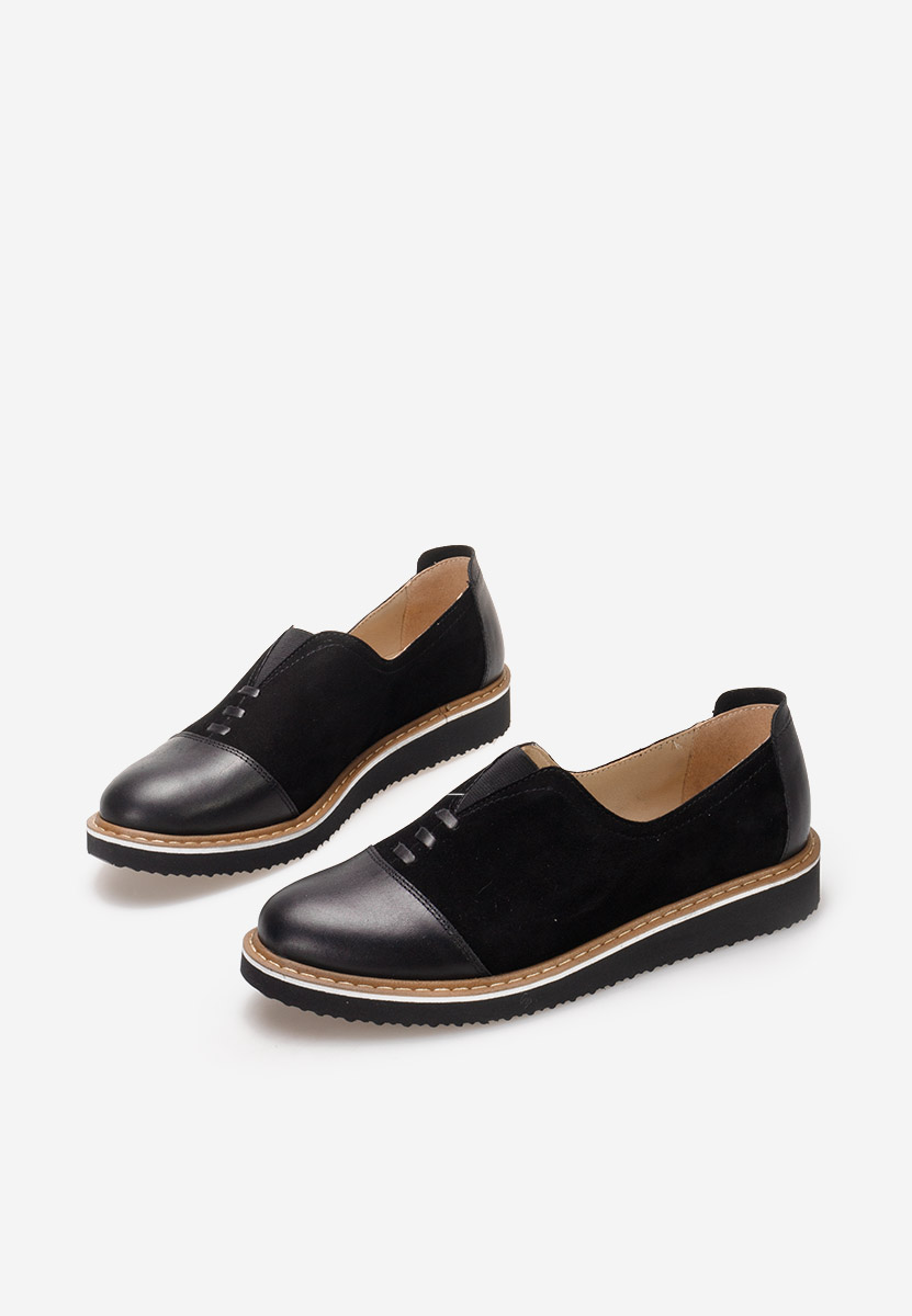 Scarpe basse donna pelle Ariva V2 Nero