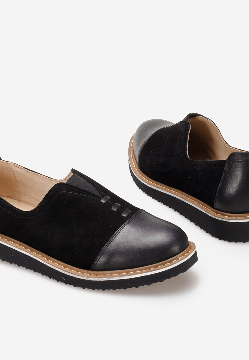 Scarpe basse donna pelle Ariva V2 Nero