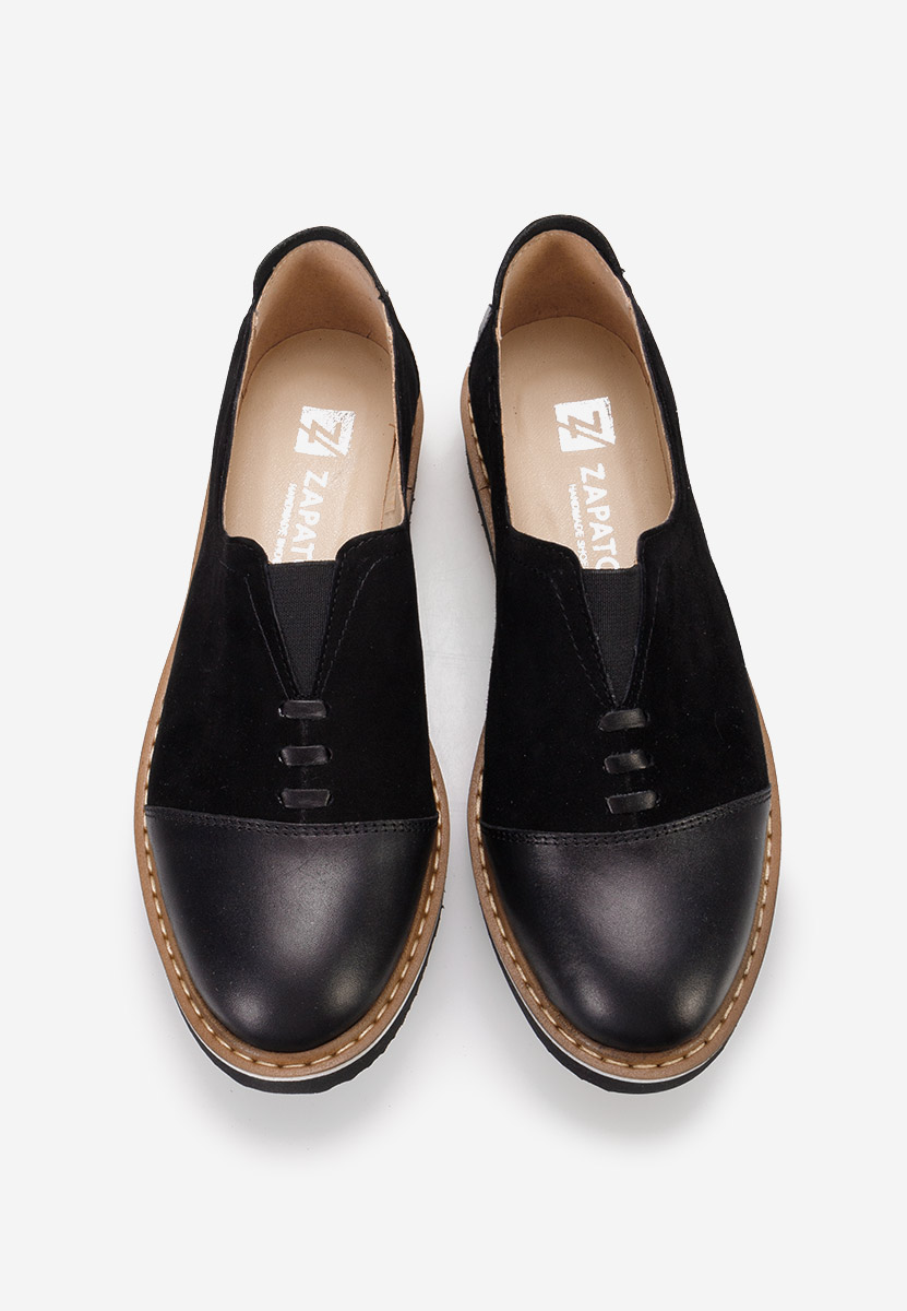 Scarpe basse donna pelle Ariva V2 Nero