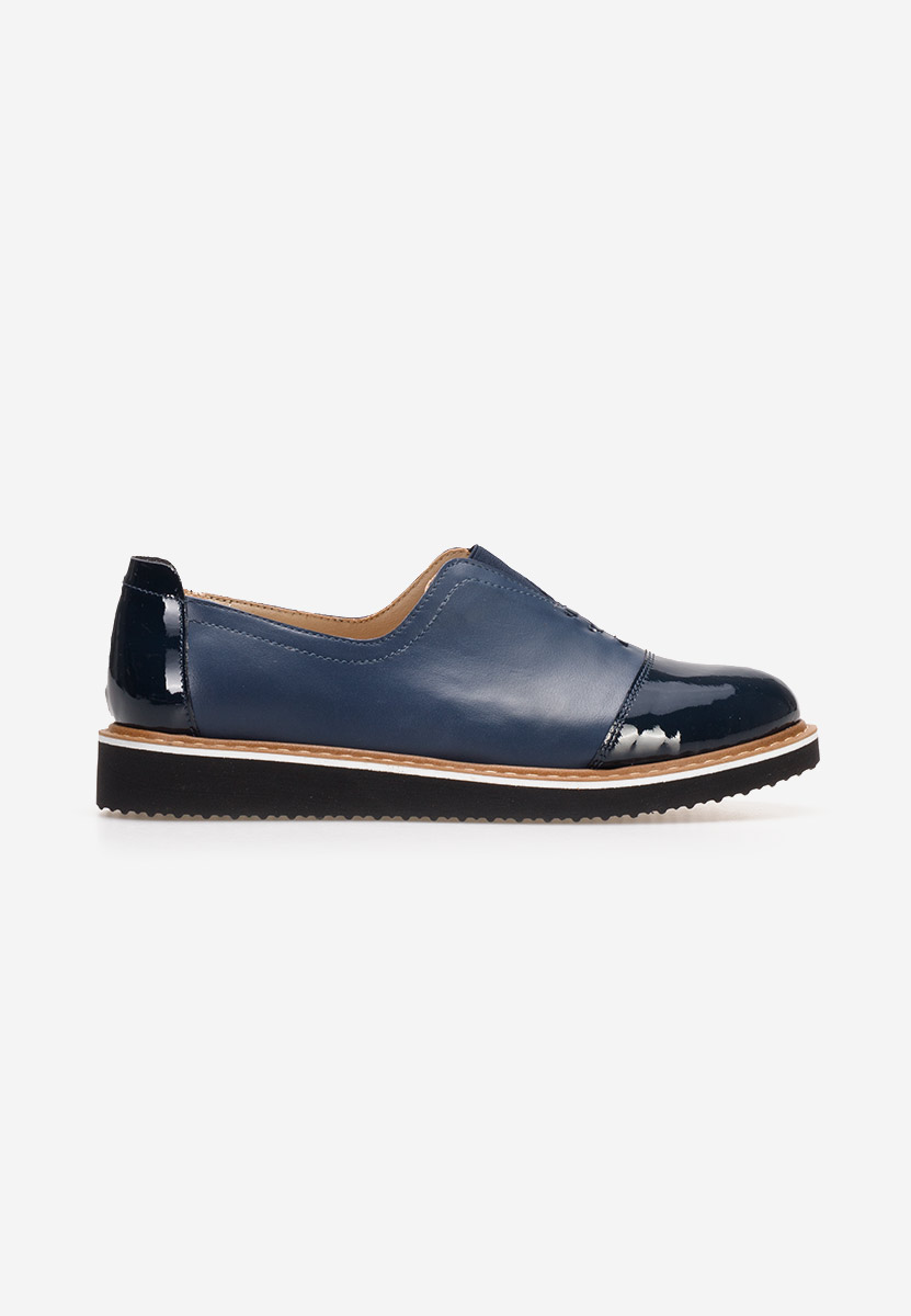 Scarpe basse in vernice Ariva Blu marine