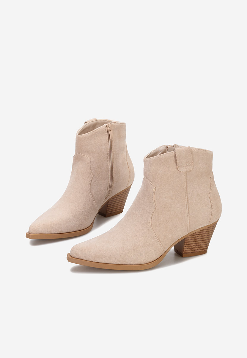 Stivaletti texani donna Jesica beige