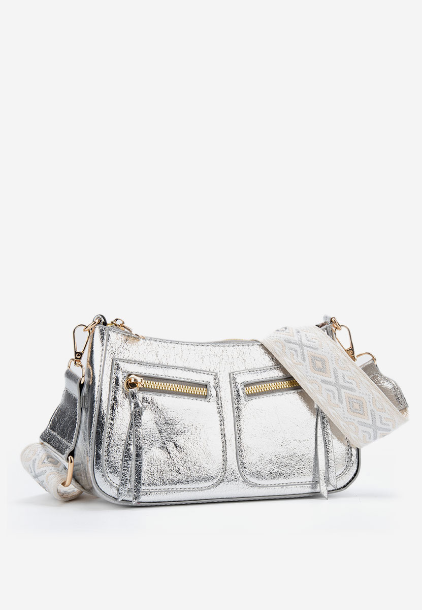 Borsa a spalla Sabrya argento