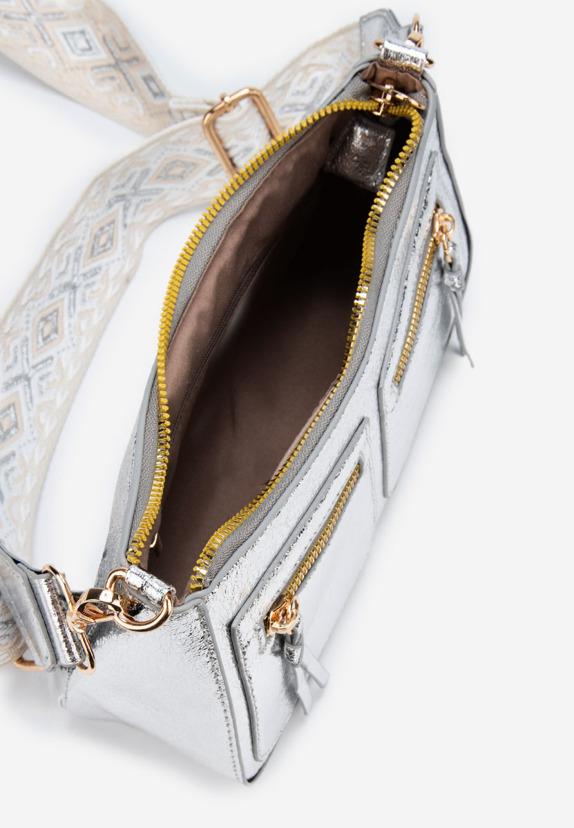 Borsa a spalla Sabrya argento