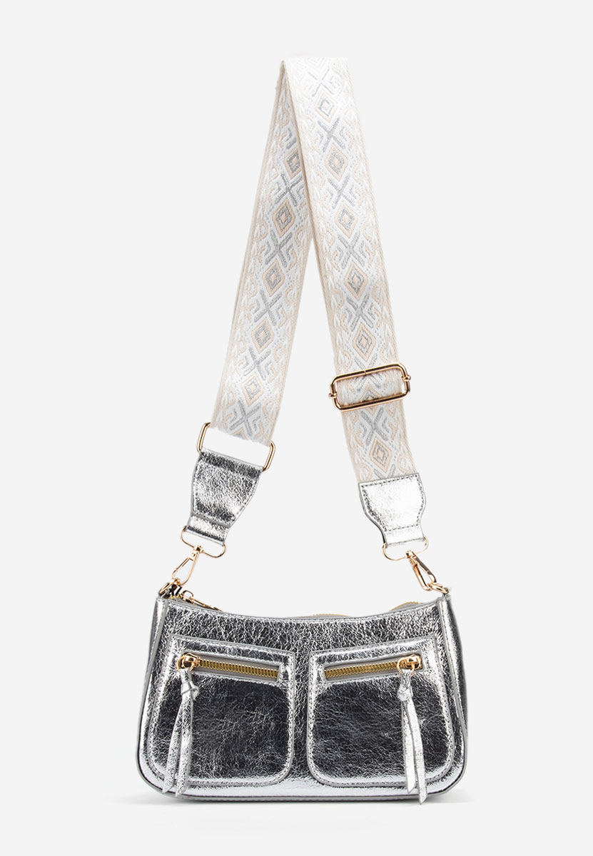 Borsa a spalla Sabrya argento