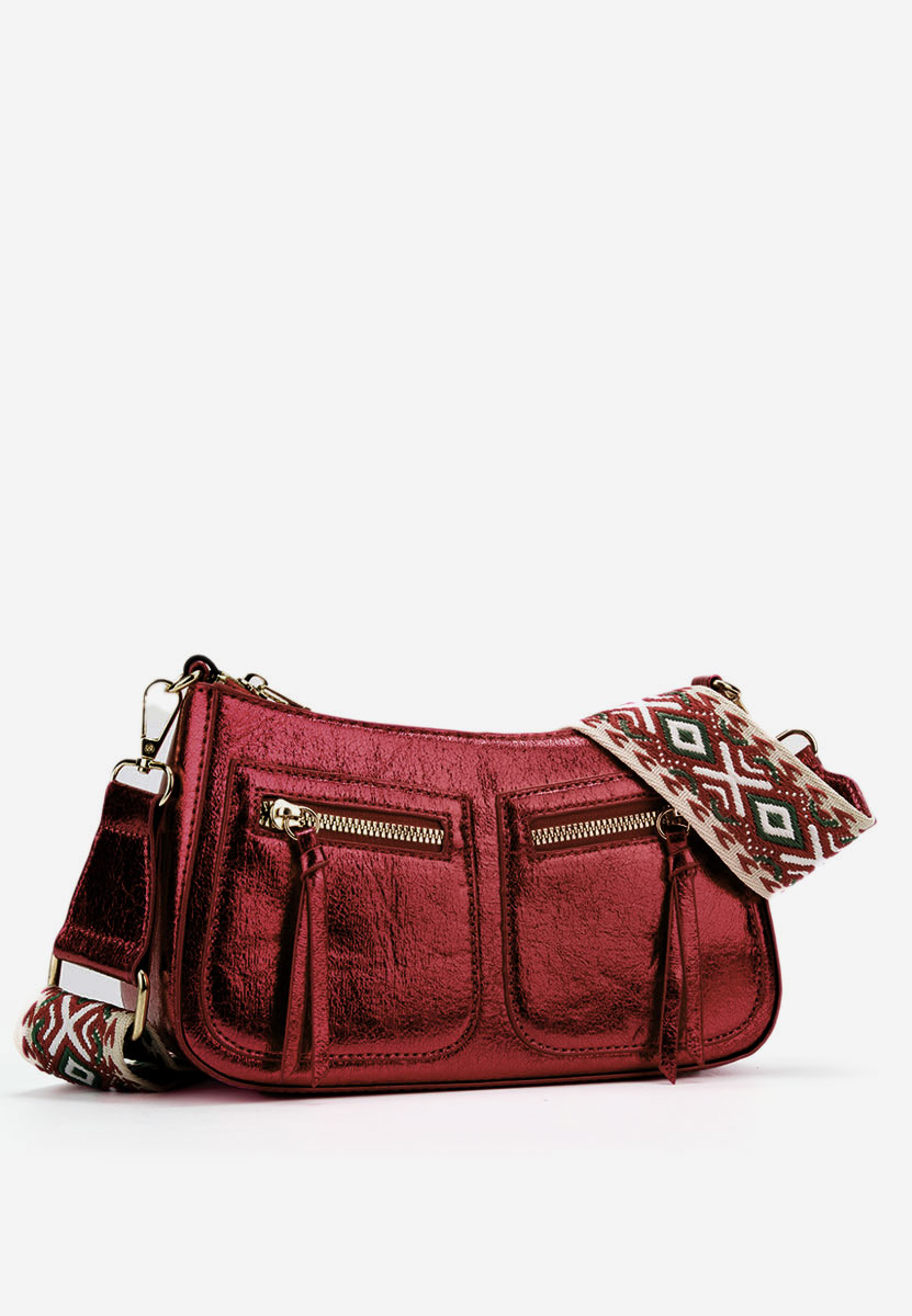 Borsa a spalla Sabrya granata
