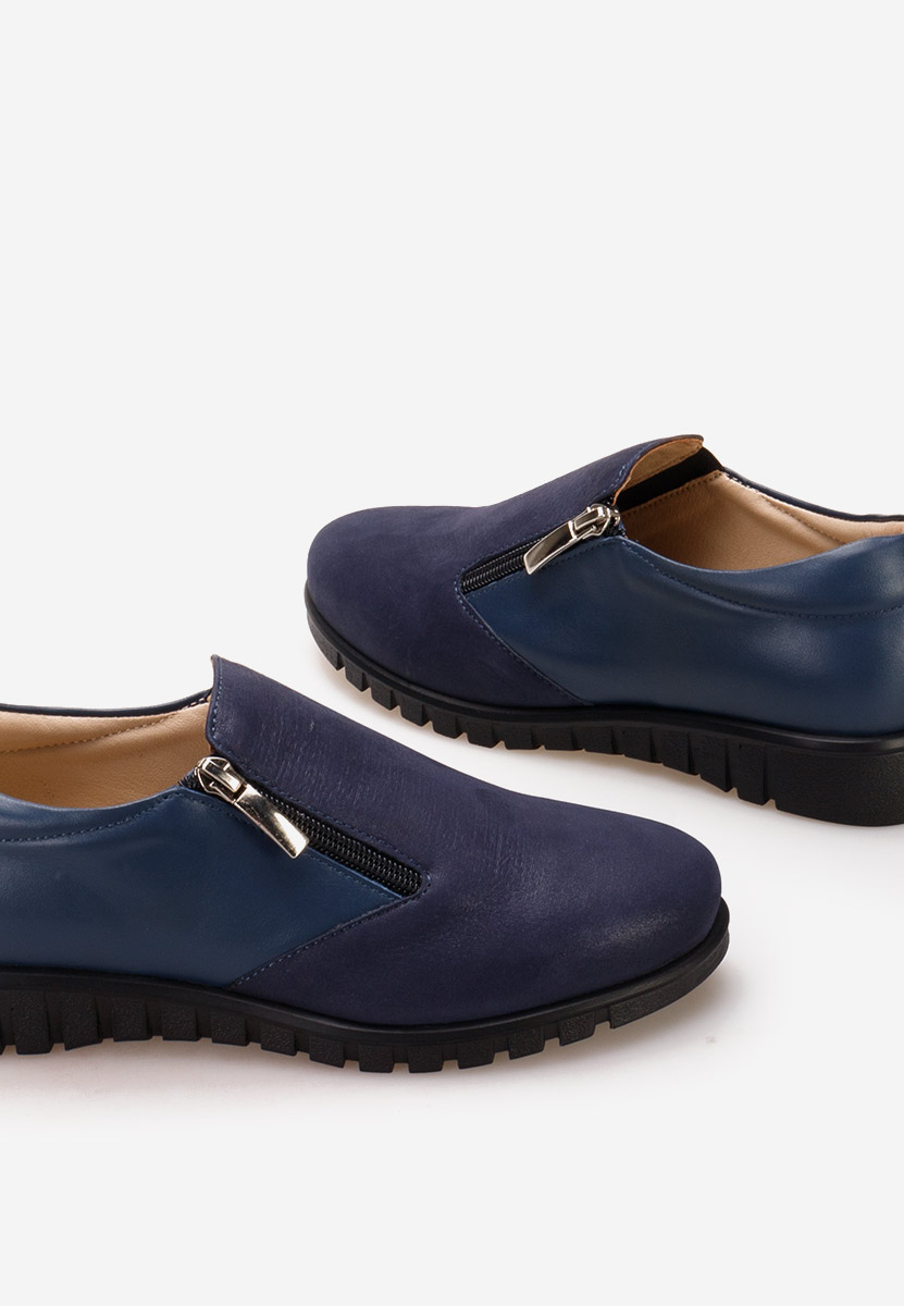 Scarpe basse donna pelle Isola Blu marine