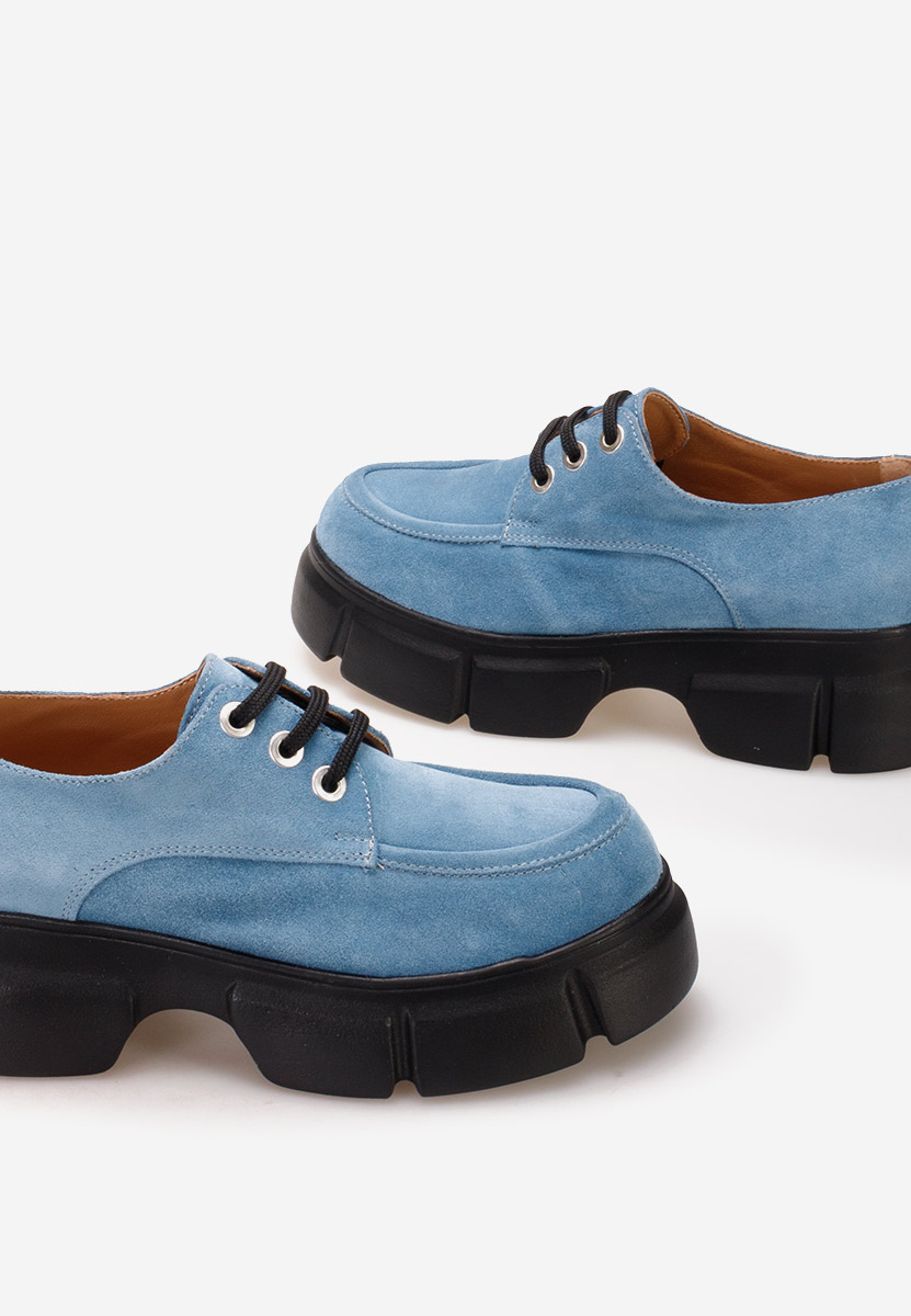Scarpe basse donna pelle Catarina Blu