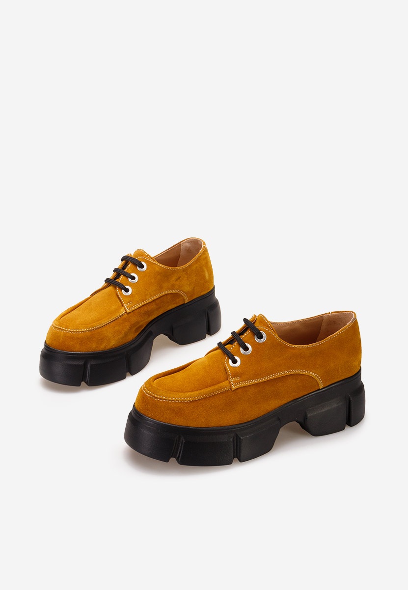 Scarpe con plateau Catarina Camel