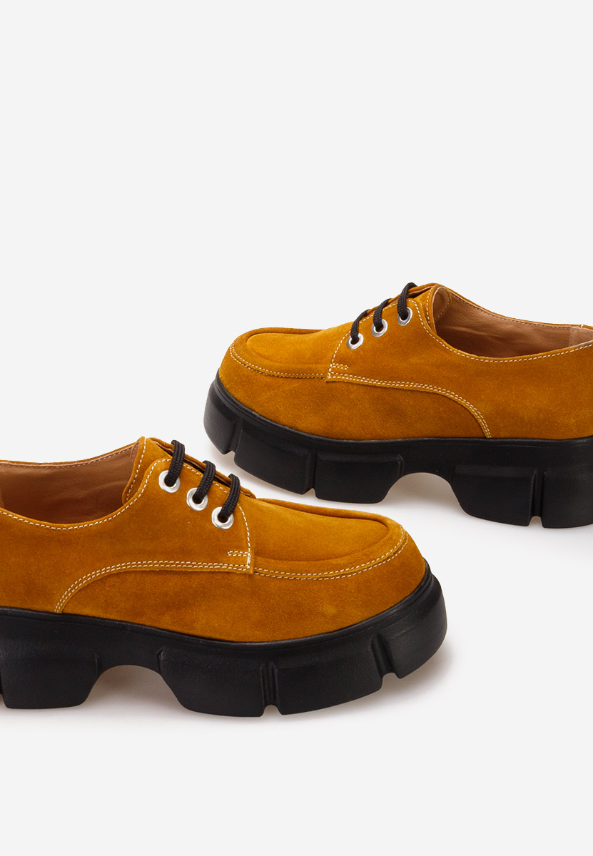 Scarpe con plateau Catarina Camel