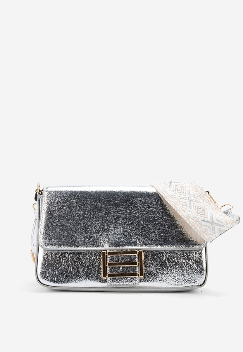 Borsa a spalla Zarina argento