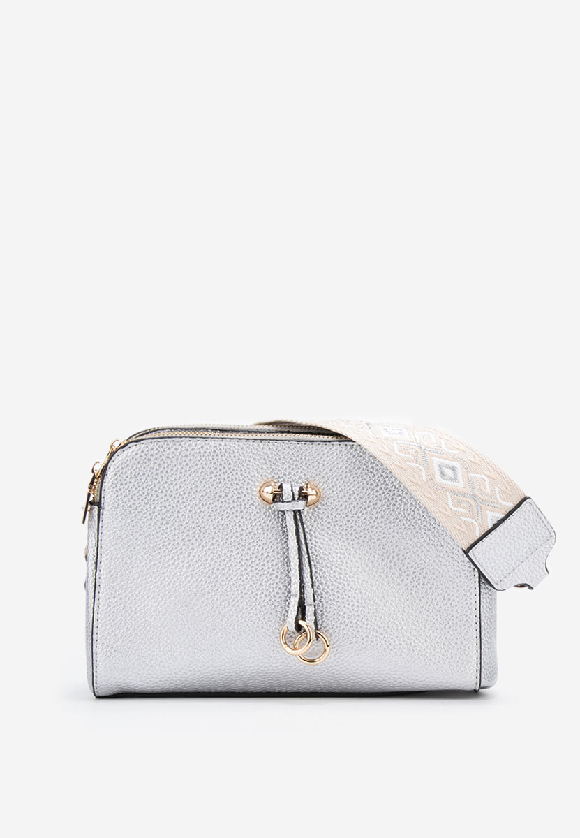 Borsa a spalla Vibrant argento